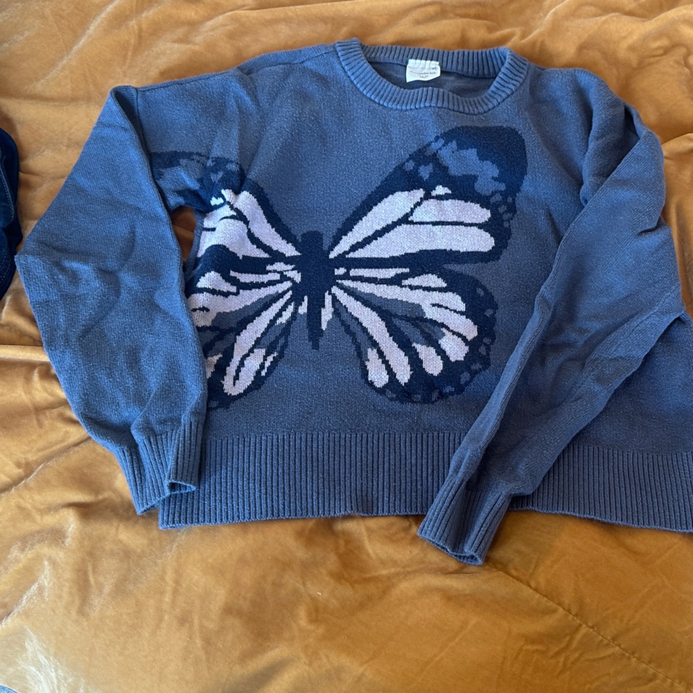 Abercrombie Kids Blue Butterfly Sweater